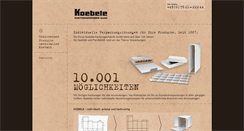 Desktop Screenshot of koebele-kartonagen.de